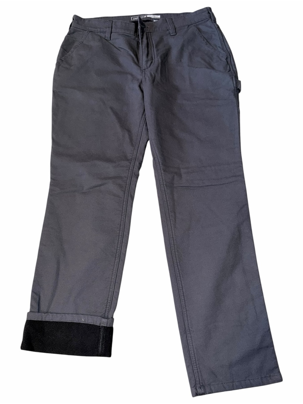Carhartt Gray fleece lined Straight-Leg Chinos